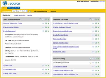 My Views page